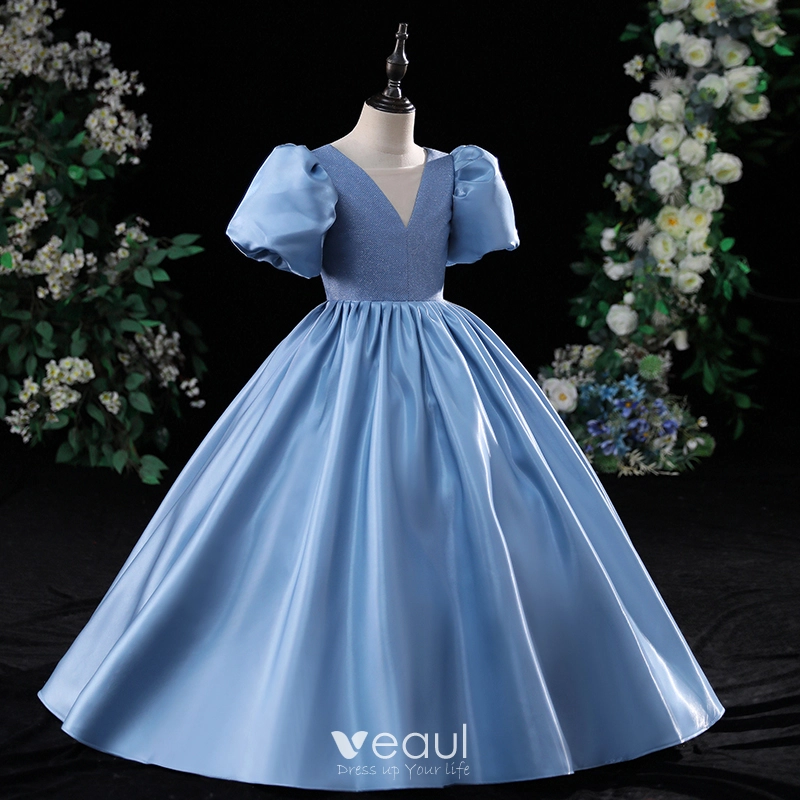blue dresses for birthday LTP0426,Royal blue homecoming dresses strapless midi dress satin a lin –  Laylatailor Shop main image 0