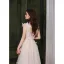 Fashion White Lace Butterfly Prom Dresses 2022 A-Line / Princess Scoop Neck Sleeveless Backless Floor-Length / Long Formal Dresses