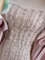 Charmant Rougissant Rose Perlage Faux Diamant Robe De Bal 2024 Trompette / Sirène Encolure Dégagée Manches Courtes Dos Nu Noeud Longue Promo Robe De Ceremonie