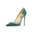 Schöne Burgunderrot Abend Strass Pumps 2024 Leder 10 cm Stilettos Spitzschuh Hochhackige