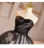Audrey Hepburn-Stil Schwarz Applikationen Ballkleider Ballkleid 2024 Bandeau Ärmellos Rückenfreies Lange Ball Festliche Kleider