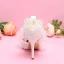 Elegante Weiß Perle Schleife Spitze Brautschuhe 2024 Knöchelriemen 9 cm Stilettos Spitzschuh Hochzeit Sandaletten Hochhackige