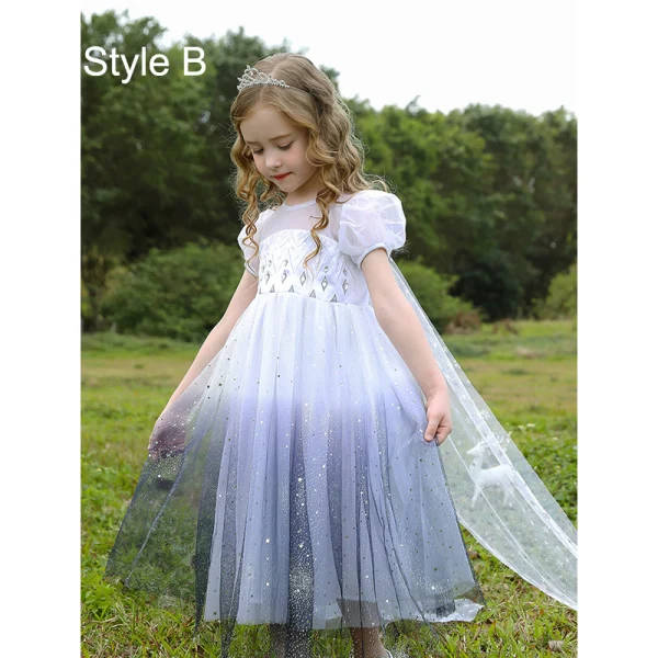 Chic / Beautiful Gradient-Color Sequins Birthday Flower Girl Dresses 2023 A-Line / Princess Scoop Neck Floor-Length / Long Flower Girl Dresses