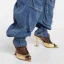 Chic / Beautiful Gold Street Wear Womens Sandals 2022 9 cm Stiletto Heels Open / Peep Toe Sandals High Heels