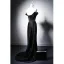 Sexy Black Trumpet / Mermaid Evening Dresses 2025 Strapless Sleeveless Backless Sweep Train Evening Party Formal Dresses