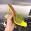 Sexy Transparent Vêtement de rue Vert Sandales Femme 2022 9 cm Talons Aiguilles Peep Toes / Bout Ouvert Sandales Talons Hauts
