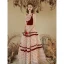 Chic / Beautiful Burgundy Spotted Prom Dresses 2022 A-Line / Princess Square Neckline Sleeveless Bow Pearl Backless Floor-Length / Long Prom Formal Dresses