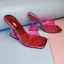Fashion Transparent Silver Street Wear Summer Womens Sandals 2022 8 cm Stiletto Heels Crystal Open / Peep Toe Sandals High Heels