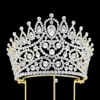 Baroque Silver Rhinestone Alloy Bridal Hair Accessories 2024 Wedding Accessories