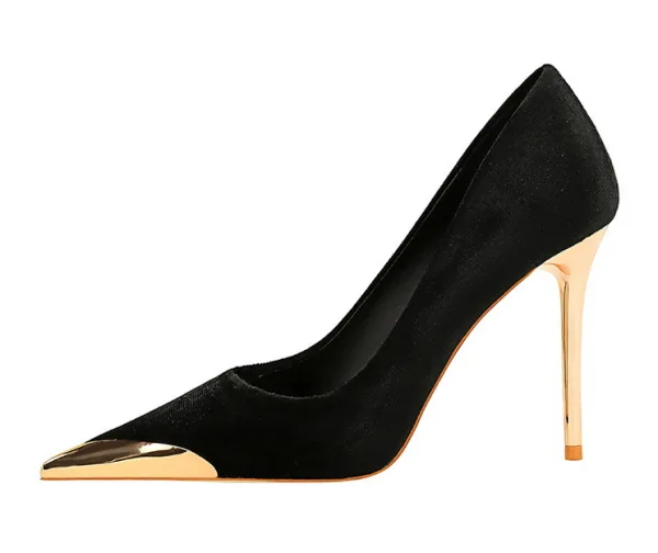 Fashion Burgundy Evening Party Suede Pumps 2023 10 cm Stiletto Heels Pointed Toe Pumps High Heels