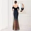Charmant Doré Paillettes Robe De Soirée 2022 Trompette / Sirène Bretelles Spaghetti Manches Courtes Perlage Gland Dos Nu Longue Fendue devant Soirée Robe De Ceremonie