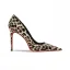 Sexy Braun Abend Leopardenmuster Pumps 2026 Leder 12 cm Stilettos Spitzschuh Pumps Hochhackige