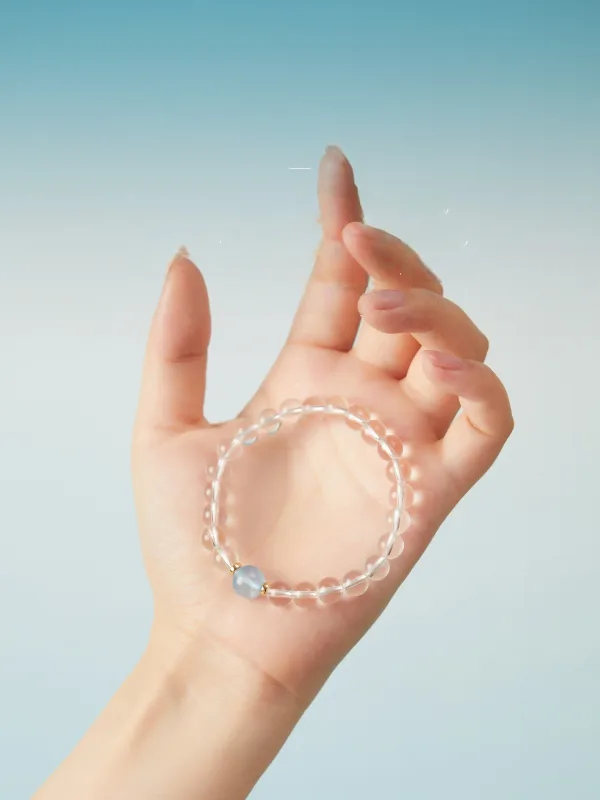 Chic / Belle Blanche Fait main Cristal Naturel Bracelets Accessorize 2025
