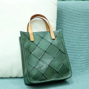 Fashion Green Leather Casual Shoulder Bags Tote Bag Women S Bags 2022