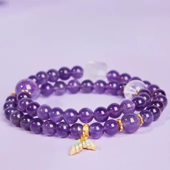 Chic Beautiful Purple Handmade Amethyst Bracelets 2025 Accessories