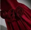 Chic / Belle Bordeaux Satin Fleur Robe De Bal 2023 Princesse Encolure Carrée Sans Manches Dos Nu Longue Robe De Ceremonie