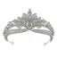 Baroque Bling Bling Alliage Perle Faux Diamant Argenté Accessoire Cheveux Mariage 2023 Mariage
