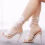 Sexy Charmant Weiß Applikationen Knöchelriemen Brautschuhe 2023 10 cm Stilettos Peeptoes Hochzeit Sandaletten Hochhackige