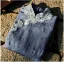 Vintage / Retro Chinese style Sky Blue Lace Flower Summer Street Wear Cheongsam 2024 Trumpet / Mermaid High Neck 1/2 Sleeves Tea-length