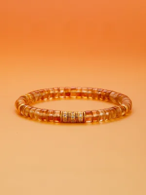 Fashion Yellow Handmade Natural Crystal Bracelet Accessories 2025