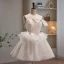 Sexy Ivoire Paillettes Perlage Perle Robe De Fête 2023 Bustier Noeud Sans Manches Dos Nu Longue Cocktail Soirée Robe De Ceremonie