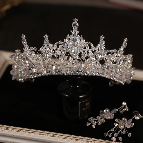 Bling Bling Blanche Cristal Alliage Accessoire Cheveux Mariage 2024 Mariage