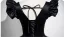 Elegante Schwarz Glanz Ballkleider 2025 Ballkleid Eckiger Ausschnitt Schleife Stoffgürtel Ärmel Rückenfreies Lange Ball Festliche Kleider