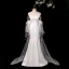 High-end Fashion White Appliques Wedding Dresses 2026 Trumpet / Mermaid Strapless Sleeveless Backless Sweep Train