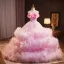 Fashion Candy Pink Cascading Ruffles Appliques Prom Dresses 2024 Ball Gown Strapless Sleeveless Backless Court Train Prom Formal Dresses