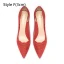 Elegant White Lace Flower Wedding Shoes 2024 8 cm Stiletto Heels Pointed Toe Wedding Pumps High Heels