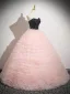 Schöne Rosa Perlenstickerei Durchbohrt Ballkleider 2025 Ballkleid Bandeau Ärmellos Rückenfreies Lange Ball Festliche Kleider