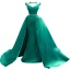 High-end Vintage / Retro Dark Green Satin Prom Dresses 2022 Trumpet / Mermaid Scoop Neck Sleeveless Backless Rhinestone Sash Court Train Prom Formal Dresses