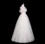 Simple Légère Blanche Perlage Perle En Dentelle Fleur Robe De Mariée 2025 Princesse De l'épaule Manches Courtes Dos Nu Longue Mariage