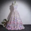 Flower Fairy Multi-Colors Embroidered Flower Prom Dresses 2026 Ball Gown Strapless Sleeveless Backless Floor-Length / Long Prom Formal Dresses