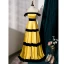 Fashion Yellow Satin Evening Dresses 2023 A-Line / Princess Strapless Sleeveless Backless Floor-Length / Long Evening Party Formal Dresses