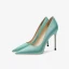 Chic / Beautiful Mint Green Evening Party Satin Pumps 2023 12 cm Stiletto Heels Pointed Toe Pumps High Heels