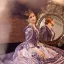 Classy Pearl Purple Prom Dresses 2023 Ball Gown Square Neckline Bell sleeves Backless Floor-Length / Long Prom Formal Dresses