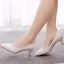 Élégant Blanche En Dentelle Fleur Chaussure De Mariée 2022 5 cm Talons Aiguilles À Bout Pointu Mariage Escarpins Talons Hauts