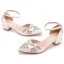 Élégant Blanche Faux Diamant Chaussure De Mariée 2023 Bride Cheville 7 cm Talons Aiguilles À Bout Pointu Mariage Sandales Talons Hauts