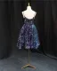 Sparkly Multi-Colors Sequins Party Dresses Cocktail Dresses 2024 Ball Gown Spaghetti Straps Sleeveless Backless Knee-Length Cocktail Party