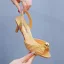 Sexy Gold Pearl Evening Party Womens Sandals 2024 6 cm Stiletto Heels Pointed Toe Sandals High Heels