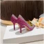 Sparkly Ocean Blue Sequins Evening Party Pumps 2023 Leather 8 cm Stiletto Heels Pointed Toe Pumps High Heels