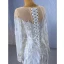 High-end White Handmade  Beading Sequins Wedding Dresses 2023 Trumpet / Mermaid Scoop Neck Long Sleeve Court Train Wedding
