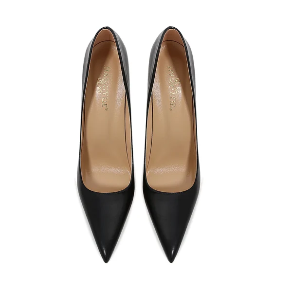 Sexig Svarta Afton Röd Sula Pumps 2023 Läder 12 cm Stilettklackar Spetsiga Pumps Högklackade