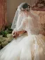Vintage / Retro White Lace Flower Appliques Wedding Dresses 2025 A-Line / Princess Strapless Sleeveless Backless Court Train