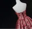 Glamour Rouge Perlage Paillettes Robe De Bal 2025 Robe Boule Bustier Sans Manches Dos Nu Longue Promo Robe De Ceremonie