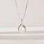 Vintage Silver Pärla Rhinestone Saterling Silver Bal Halsband Örhängen Tillbehör 2023