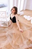 Mode Sorte Glitter Gallakjoler 2022 Prinsesse Spaghetti Straps Pailletter Rhinestone Ærmeløs Halterneck Lange Cascading Flæser Kjoler