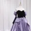 Fashion Lavender Cascading Ruffles Prom Dresses 2024 Ball Gown Off-The-Shoulder Long Sleeve Backless Floor-Length / Long Prom Formal Dresses