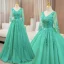 Elegant Mint Green Beading Sequins Pearl Lace Flower Appliques Prom Dresses 2024 Ball Gown V-Neck 3/4 Sleeve Backless Floor-Length / Long Prom